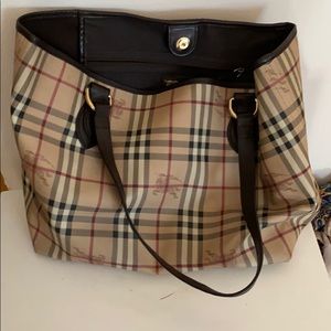 Vintage burberry tote (large)